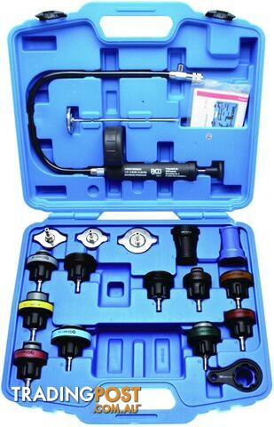 BGS Germany 18-pc Trade Quality Radiator Pressure Test Kit 4 Most Cars Warranty!