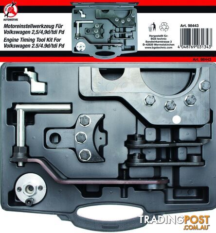 BGS VW T5 TOUAREG PHAETON VAG 2.5 4.9D Engine Cam Lock Camshaft Timing Tool Kit