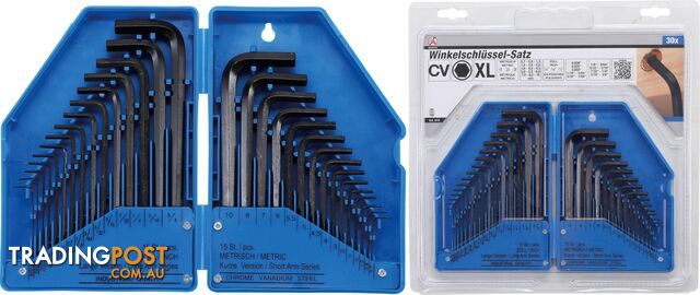 BGS Germany 30-pc Allen Wrench Hexagon Hex Key Set SAE Imperial Metric 0.7-10mm - photo 5 of 11