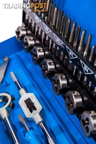 BGS Germany 32-pieces Trade Metric M3-M12 Tap and Die Set HSS G Steel Metal Case - photo 2 of 11