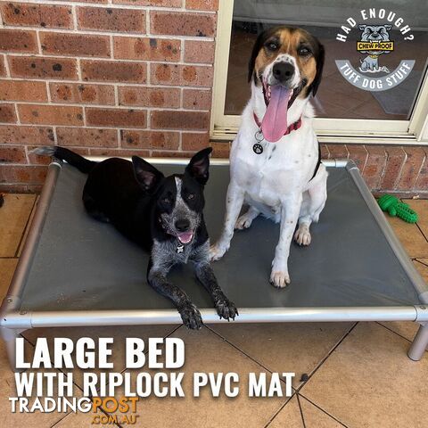 LARGE CHEWPROOF DOG BED WITH RIPLOCK PVC MAT