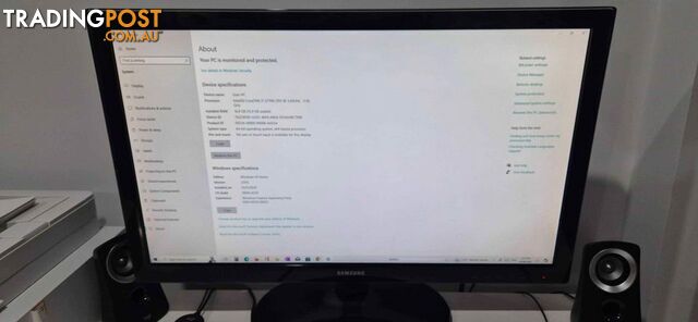 Intel i7 3700k custom built pc with 27 inch Samsung monitor