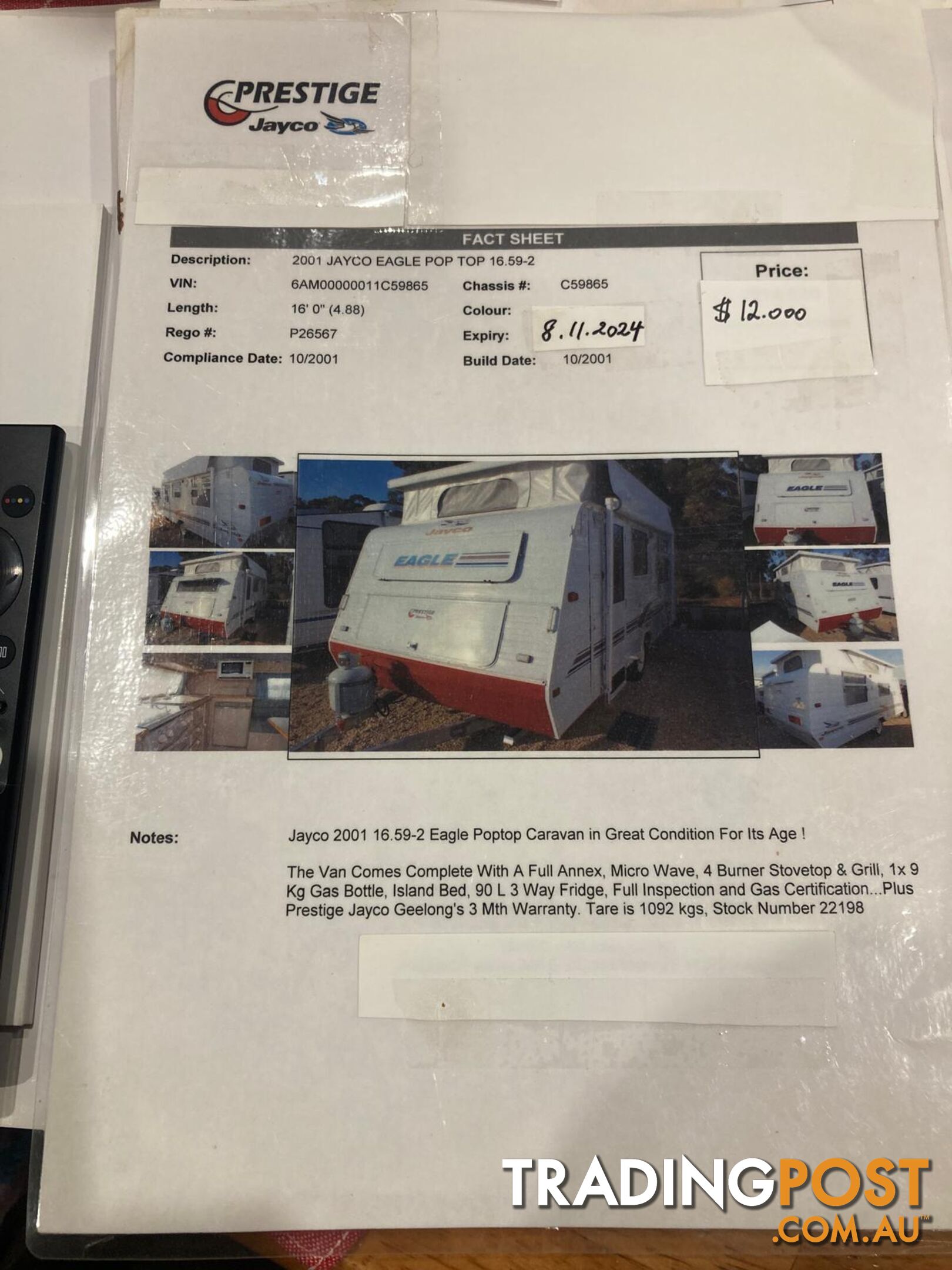 2001 Jayco Eagle