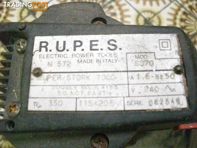 ..Rupes SSPF Electric Sander MADE IN ITALY pickup clayton 3168 - photo 2 of 5