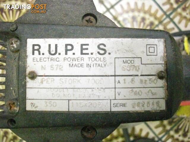 ..Rupes SSPF Electric Sander MADE IN ITALY pickup clayton 3168 - photo 3 of 5