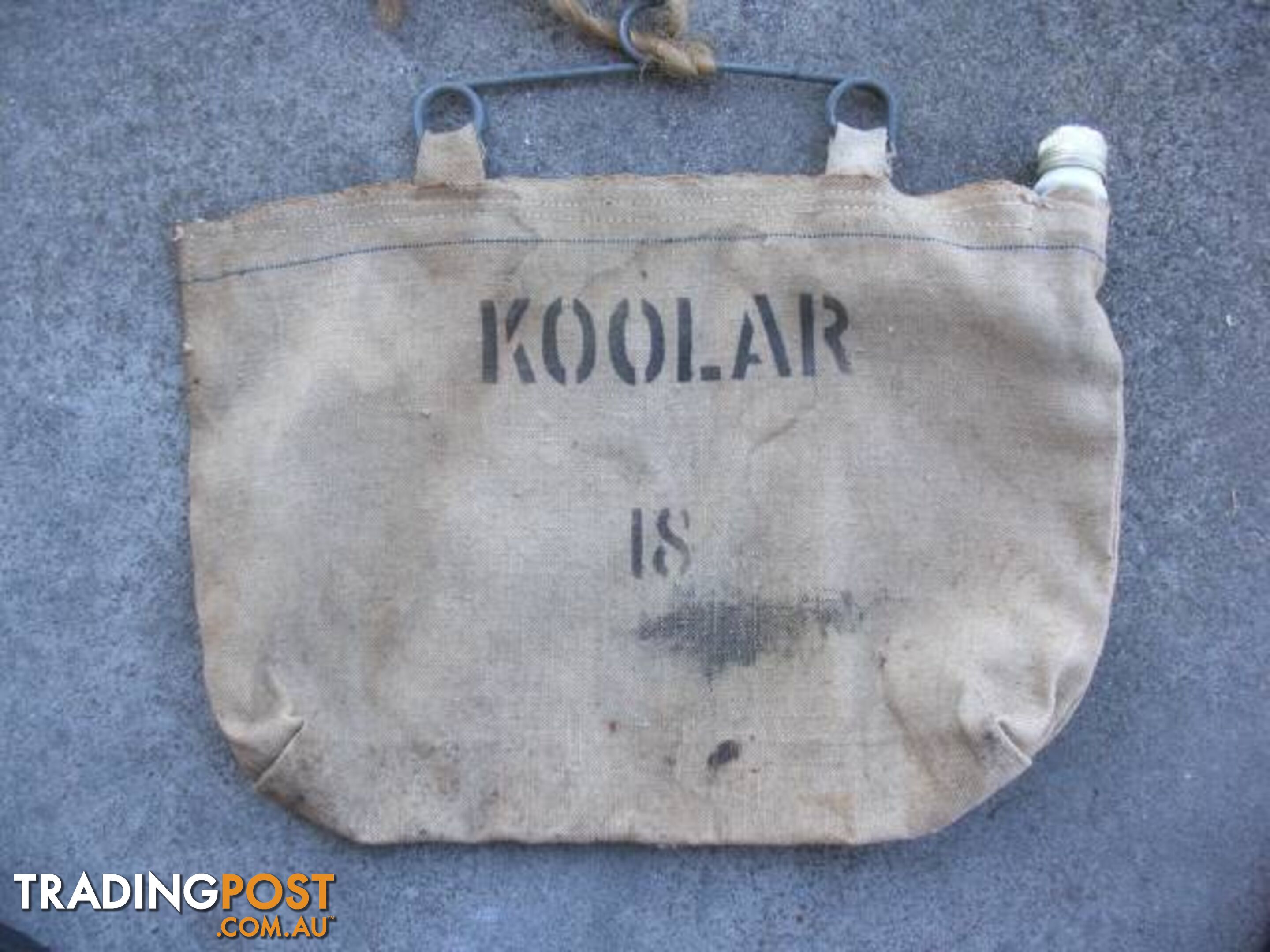 vintage koolar hessian water bag