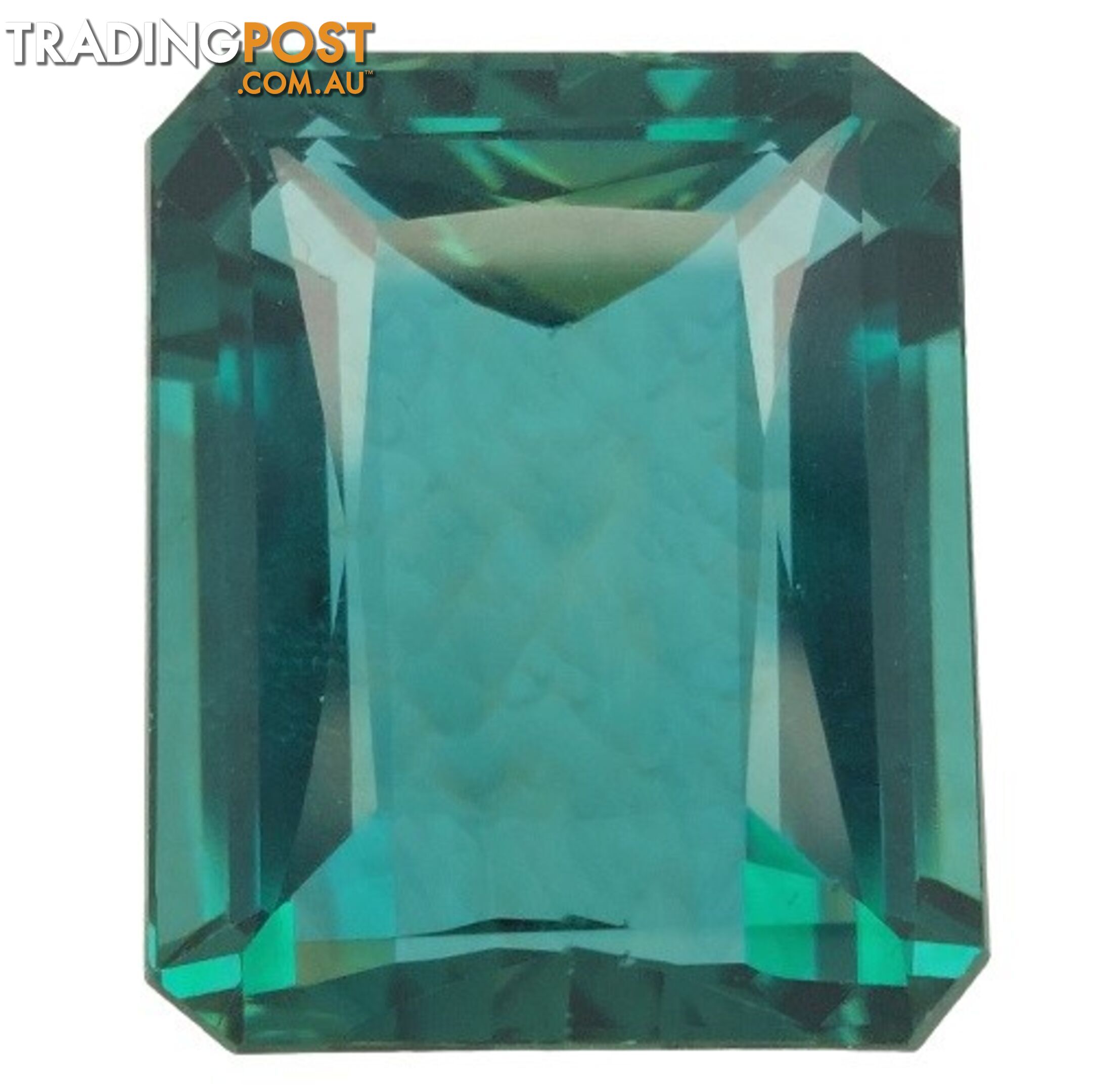 One Emerald cut Synthetic Emerald