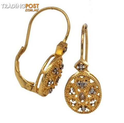 Yellow Gold & Diamond earrings