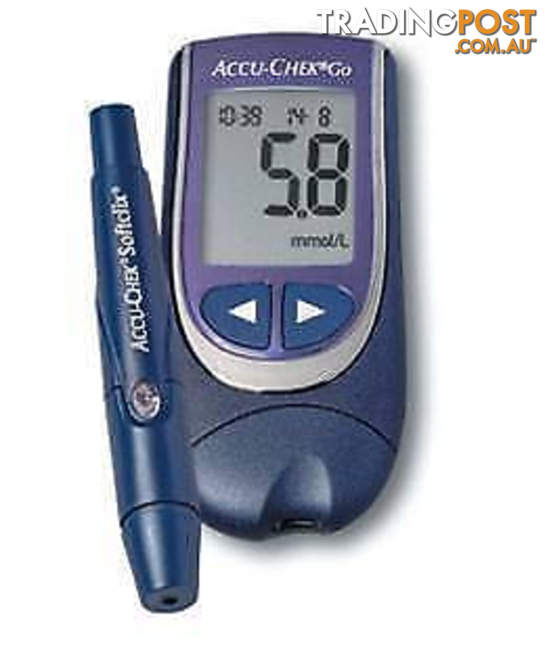 Accu Chek GO Blood Glucose Monitoring Meter Testing *brand new