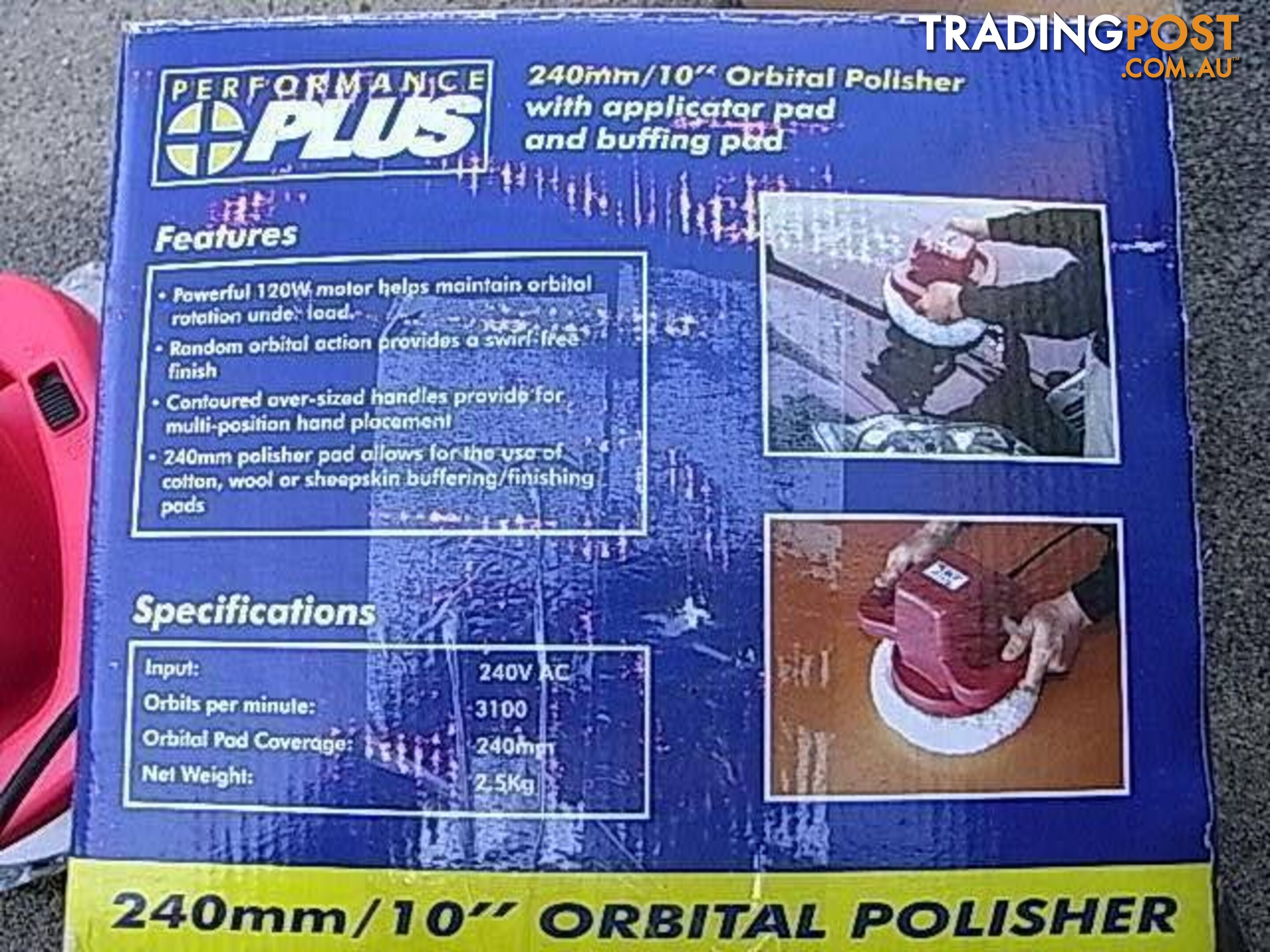 PERFORMANCE PLUS ORBITL POLISHER LARGE SIZE 240MM 10 INCH