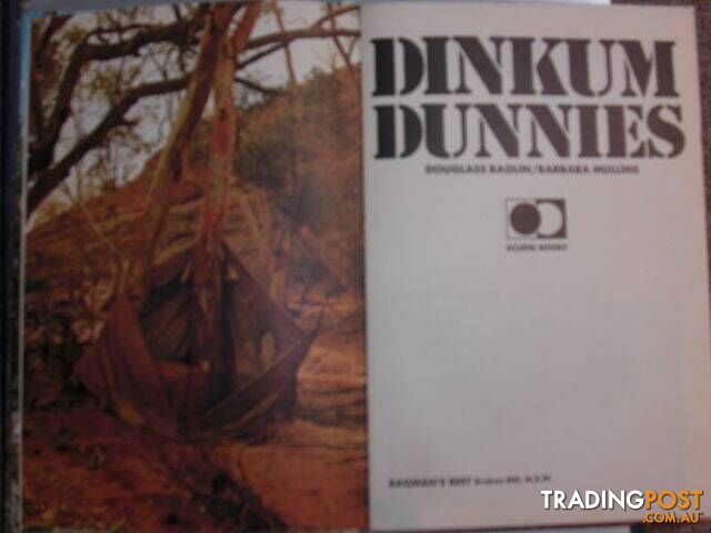 1974 DINKUM DUNNIES Vintage Pictorial Australiana Outback Book