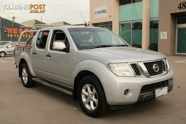 2012 NISSAN NAVARA D40 MY12 ST 4X2 SILVER GREY DUAL CAB PICK UP