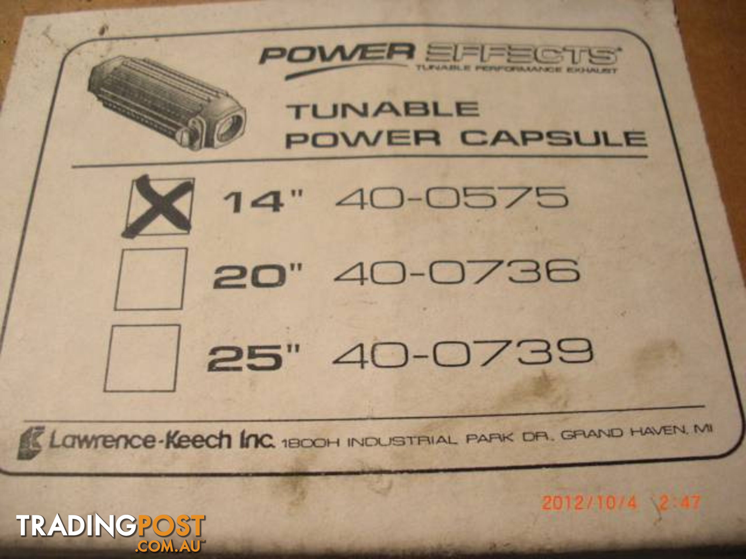2X POWER EFFECTS TURNABLE POWER CAPSULE EXHAUSTS 3 INCH BORE..