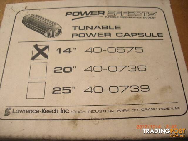 2X POWER EFFECTS TURNABLE POWER CAPSULE EXHAUSTS 3 INCH BORE..