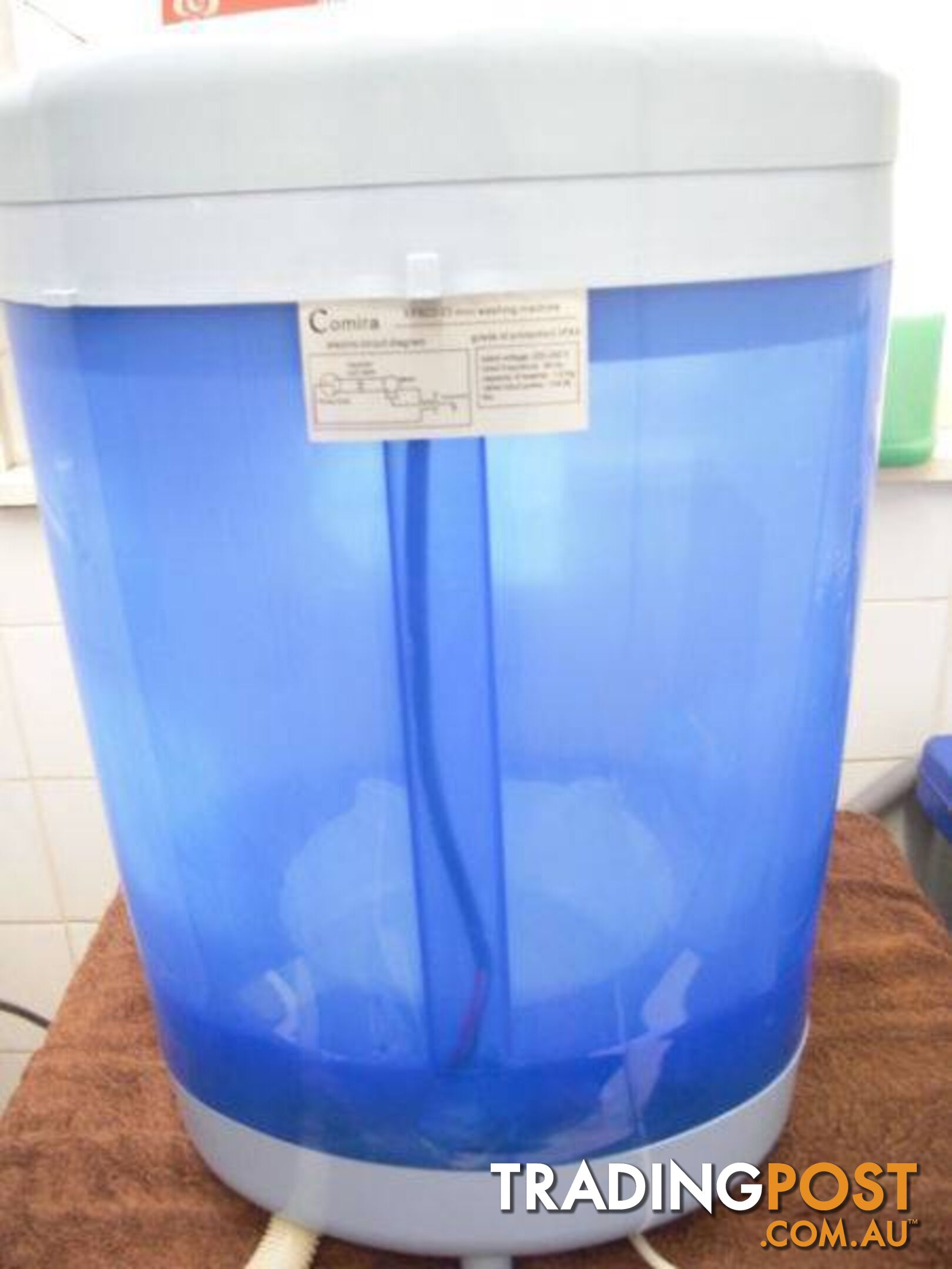 MOBILE WASHING MACHINE... 4KG. 240 VOLT SIZE 650 X 350 X 300 MM