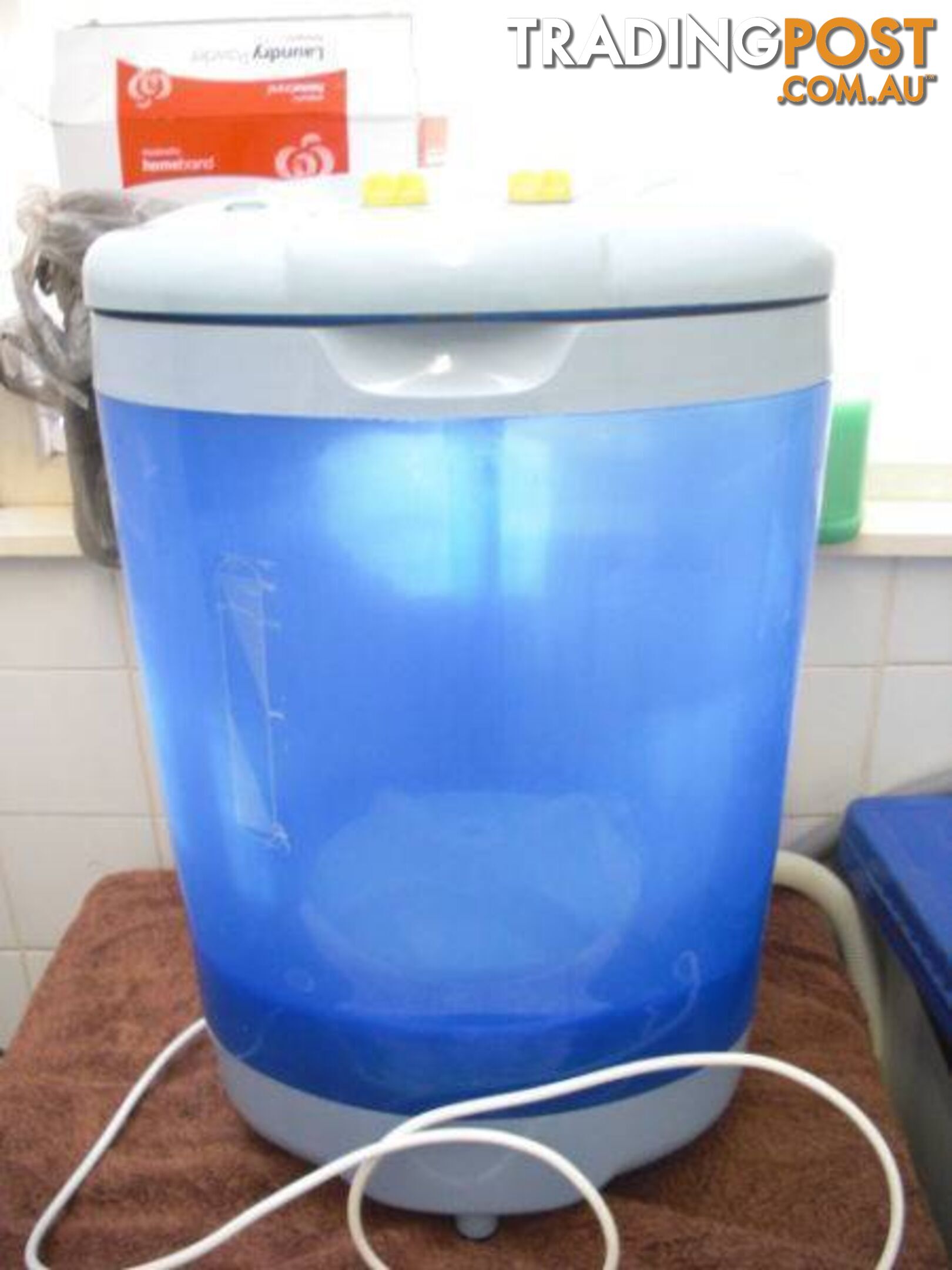 MOBILE WASHING MACHINE... 4KG. 240 VOLT SIZE 650 X 350 X 300 MM