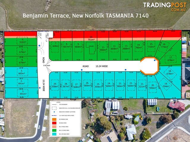 Lots 1-29 Benjamin Terrace NEW NORFOLK TAS 7140