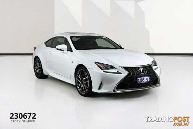 2018 LEXUS RC300 F SPORT ASC10R MY18 2D COUPE