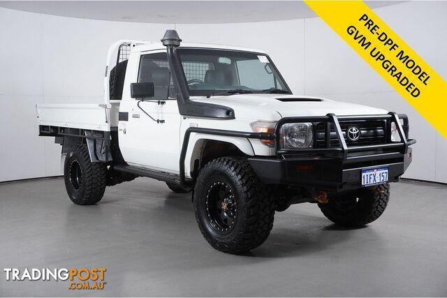 2014 TOYOTA LANDCRUISER WORKMATE (4X4) VDJ79R MY12 UPDATE CAB CHASSIS