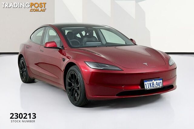 2024 TESLA MODEL 3 REAR-WHEEL DRIVE 4D SEDAN