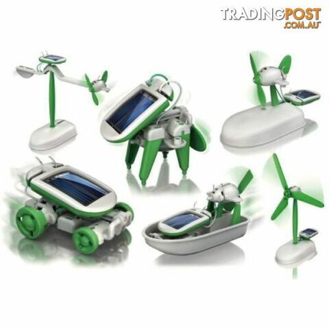Diy 6 In 1 Educational Solar Toy / Robot Kit (With PP packaging) Pack of 10
