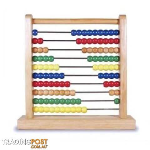 Melissa & Doug Wooden Abacus for quick maths calculations