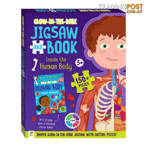 Glow in the Dark Jigsaw and Book : Inside the Human