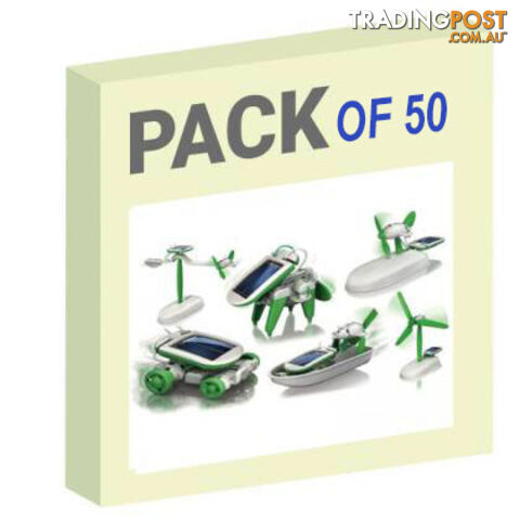 6 in 1 Solar Robotic kit (PP packaging) - Pack of 50