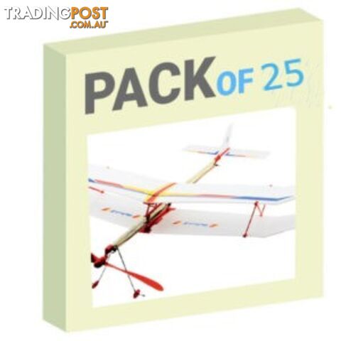 Rubber Band Plane - Pack of 25