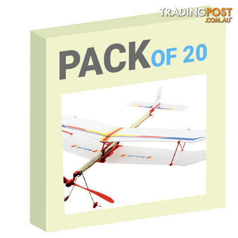 Rubber band plane from China Pack of 20