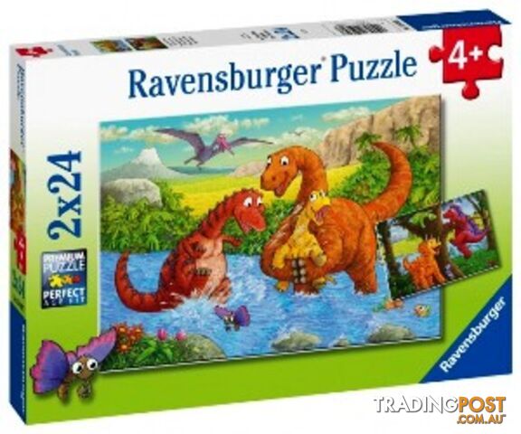 Ravensburger - Dinosaurs at play 2x24 pcs