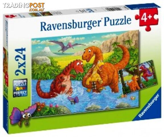 Ravensburger - Dinosaurs at play 2x24 pcs