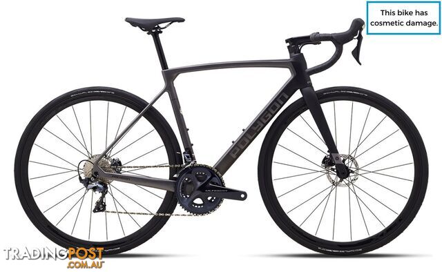 Ex Demo - 2023 Polygon Strattos S8 Disc - Shimano Ultegra Carbon Road Bike [Colour: Black-Grey][Size: M (height: 168 - 176cm)]  - 1EX_AIBPX28S8D51G1_M3 - 617230276602