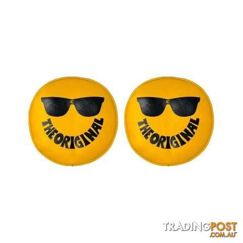 Retro Cover 8" Vinyl Yellow "The Original" Smiley Sunglasses (Pair)