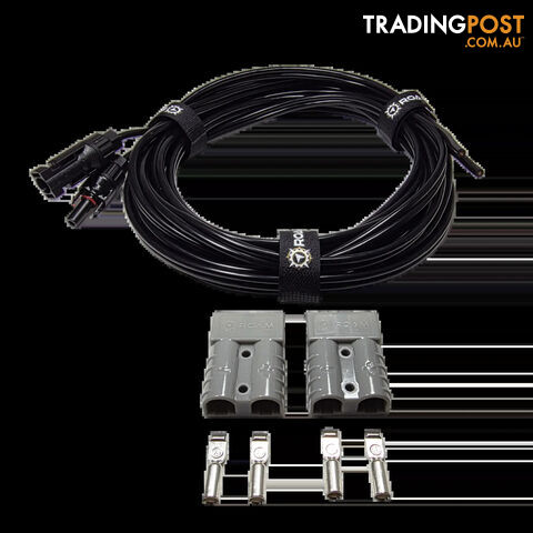 Roam Gear 6m Solar MC4 Extension Lead with 2 Loose Grey Anderson Plugs