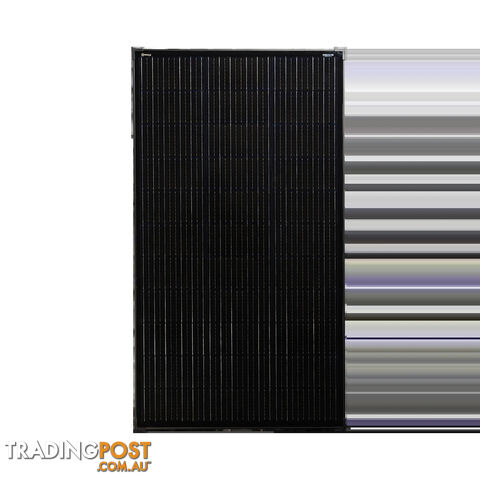 160W 12V Slimline Black Glass Solar Panel (20mm Frame)