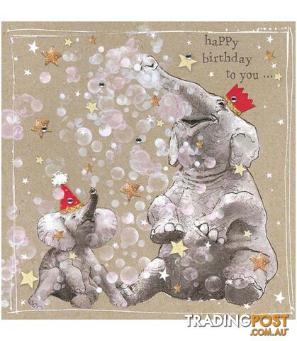 Fancy Pants Greeting Card with Gems â Happy Birthday To You