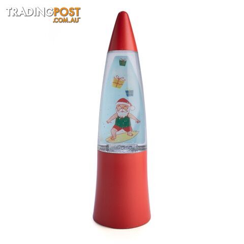 Christmas Shake and Shine Lamp Surfing Santa Clause