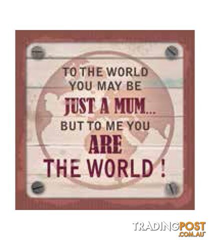 Personalised Cuppa Coasters - You are the world