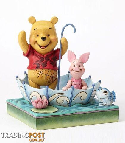 Jim Shore Disney Traditions - Winnie the Pooh & Piglet - 50th Anniversary - 50 Years of Friendship - Disney Traditions - 0045544878937