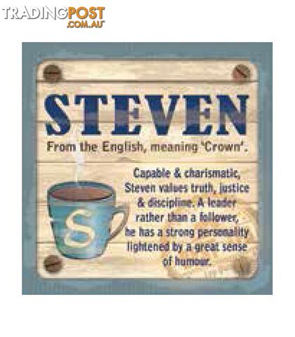 Personalised Cuppa Coasters - Steven