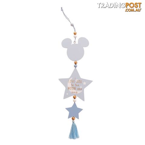 Hanging Ornament: Mickey Mouse Love You To The Moon - Disney Gifts -...