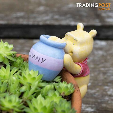 Pot Buddies: Winnie The Pooh Holding Hunny Pot - Jardinopia Garden Decor - 5060733455626