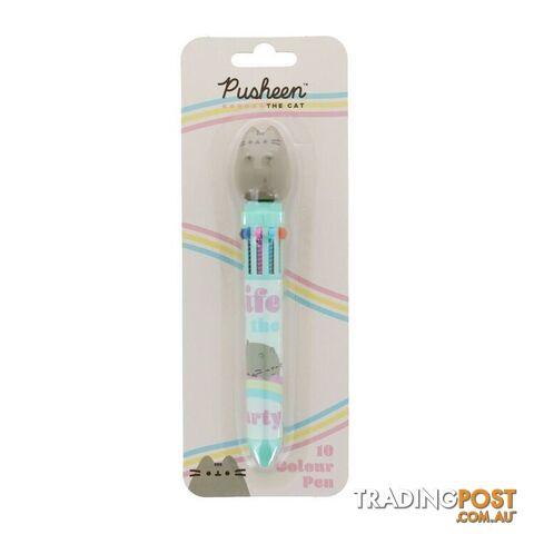 Pusheen Self Care Club: 10 Colour Pen w/3D Topper - Pusheen - 5055918656219