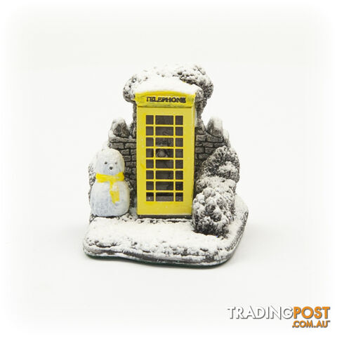 Lilliput Lane Mini Telephone Box Yellow Splash - Lilliput Lane - 712203036136
