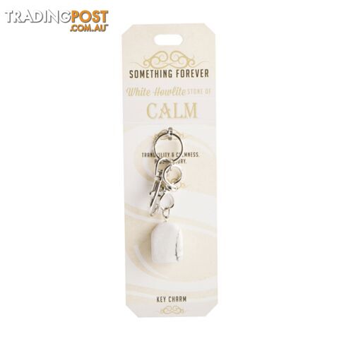 Something Forever â White Howlite Key Charm â Stone of Calm