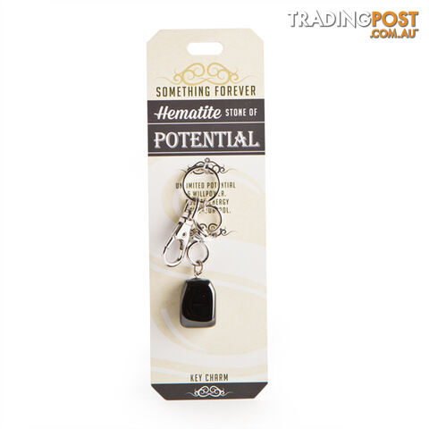 Something Forever â Hematite Key Charm â Stone of Potential