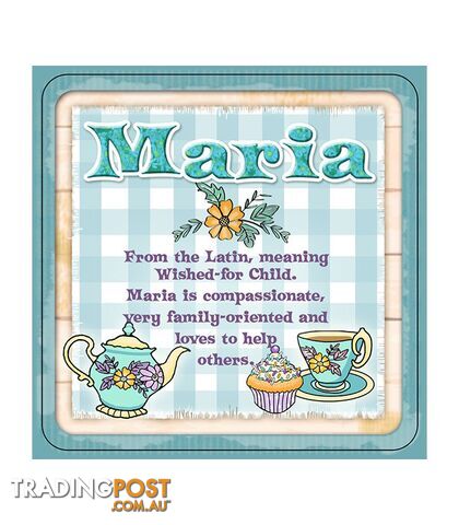 Personalised Cuppa Coasters - Maria