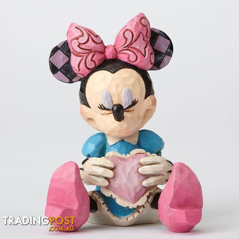 Jim Shore Disney Traditions - Minnie Mouse with Heart Mini Figurine - Disney Traditions - 0045544878999