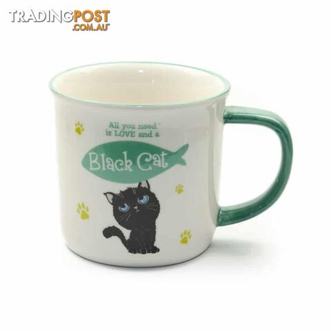 Wags & Whiskers Mugs - Black Cat - History & Heraldry - 886767160238